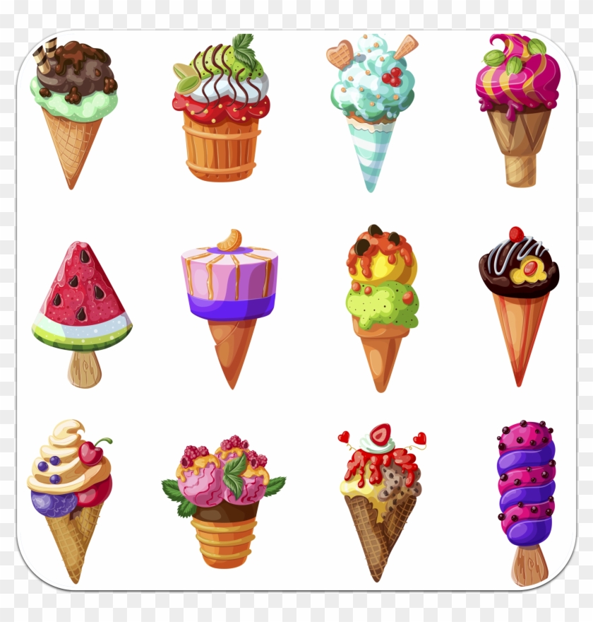 冰淇淋矢量图 - Dibujos De Helados #1089107