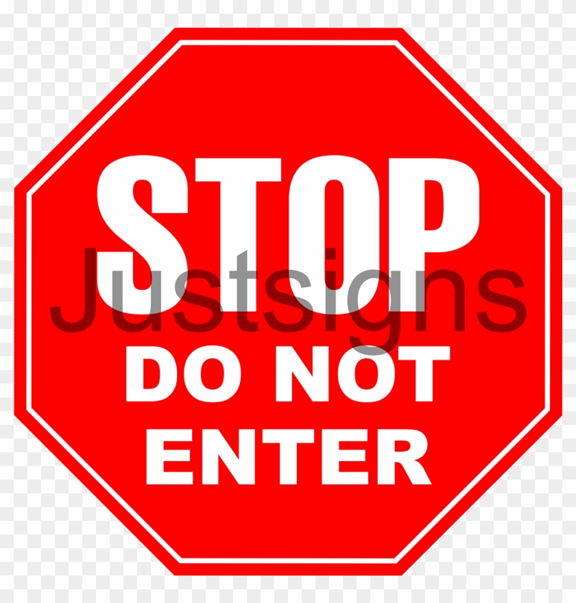 Stop Do Not Enter Sign Clip Art #1089523