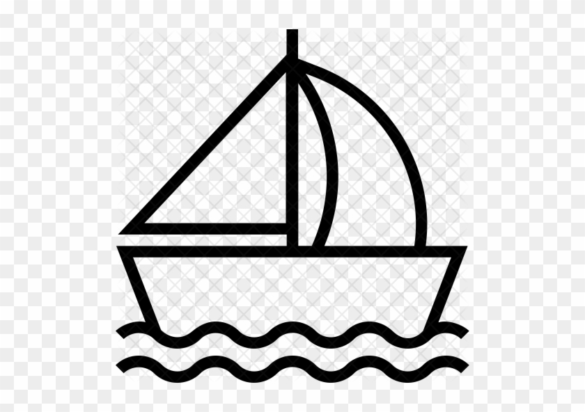 Sailboat Icon - Sailboat Icon #1089761