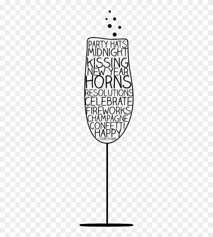New Year Clipart Glass - New Year Clipart Glass #1090140