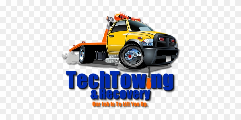 Tow Truck Cartoon #1090294