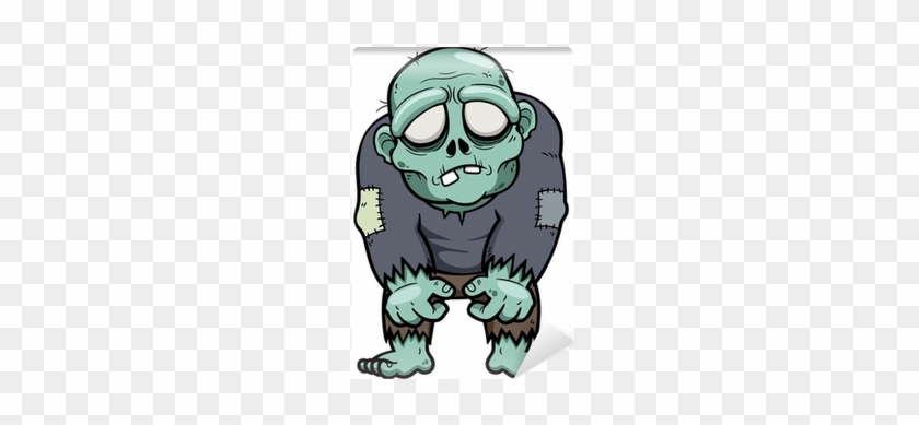 Vector Illustration Of Cartoon Zombie Wall Mural • - Cartoon Zombies Illustration Vector #1090509