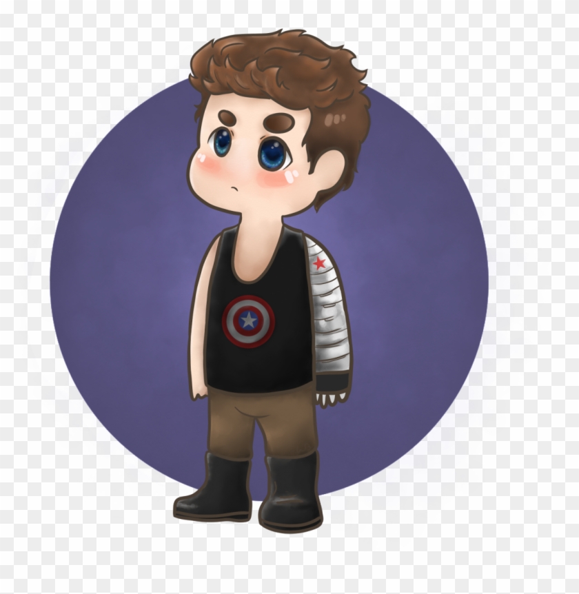 Chibi Winter Soldier Fanart By Pinkbucky - Cartoon #1090939