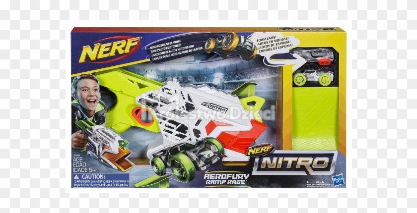 Wyrzutnia Nerf Nitro Aerofury Ramp Rage Autka - Nerf Nitro Flashfury Chaos Blaster #1091355
