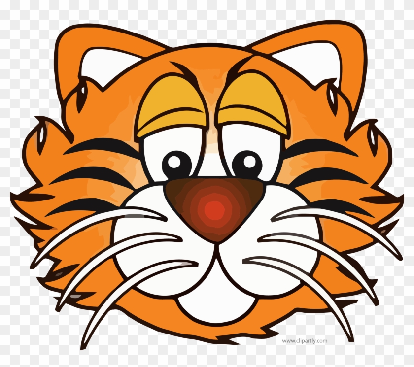 Dark Orange Color Face Tigger Clipart Png Image Download - Clip Art #1091583