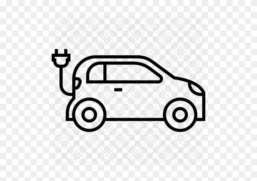 Electric Car Icon - Electric Car #1092636