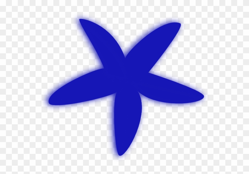 Blue Starfish Clipart Cute Blue Starfish Clipart - Blue Star Fish Cartoon #1094780