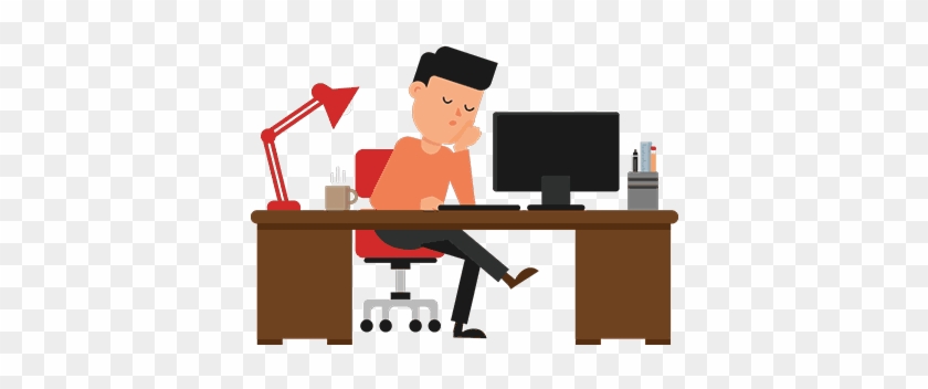 Make Manic Mondays More Merry Tip - Man On Computer Animation #1094831