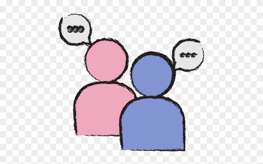 People With Speech Bubbles Icon - People With Speech Bubbles Icon #1095063