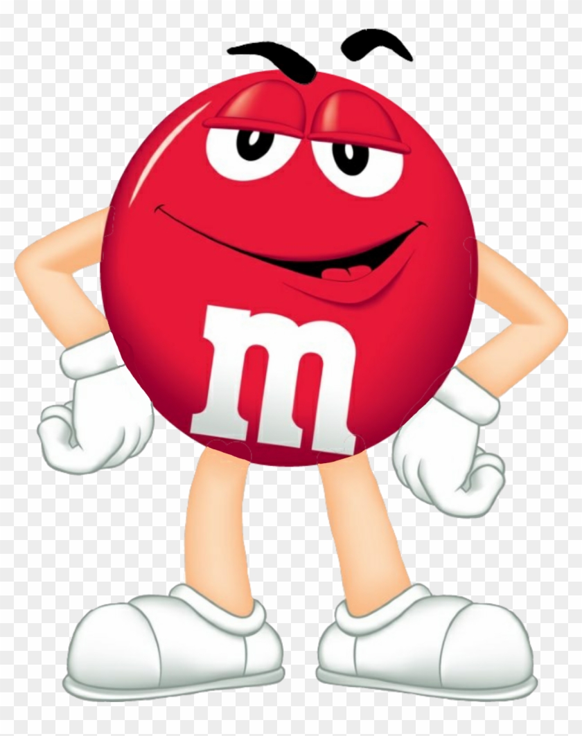 M&m's Candy Chocolate Red Clip Art - Red M And M #1095117
