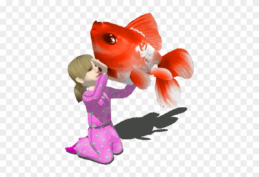 Animated Gif Transparent, Cartoons & Comics, Weird, - Transparent Goldfish Gif #1095498
