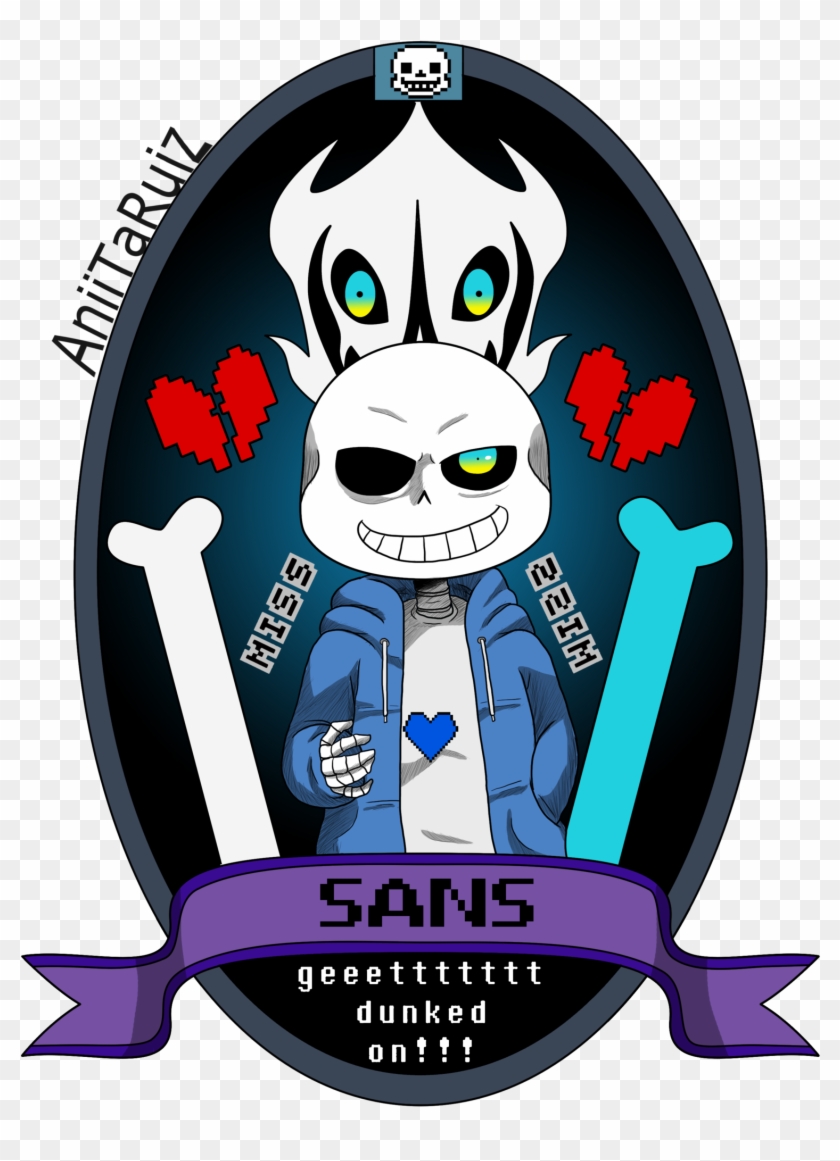 Sans Dunke D On Undertale Cartoon - Chara X Sans Aniitaruiz #1095547