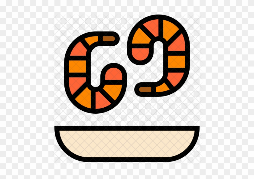 Shrimp Icon - Seafood #1095895