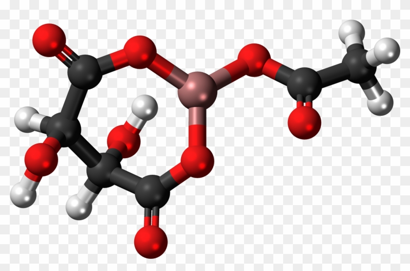 Aluminium Acetotartrate 3d Balls - Aluminium Molecule Png #1095911