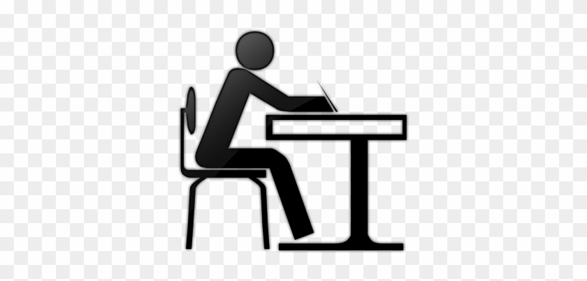 I Work Full Time, And Have Completed My Administrative - Student At Desk Icon #1096027