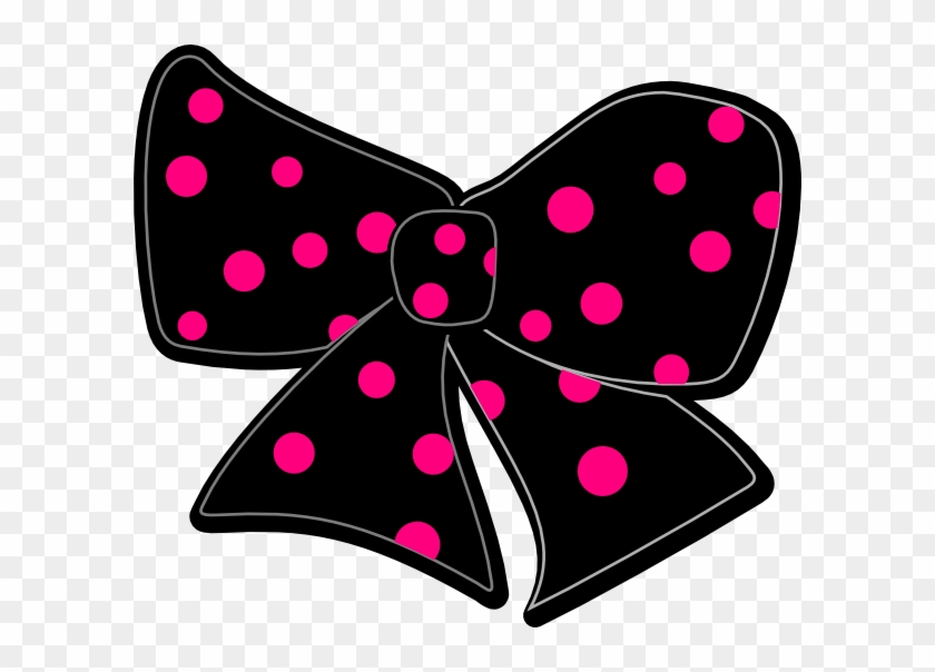 Bow With Polka Dots Clip Art At Clker - Bows With Polka Dots #1097046