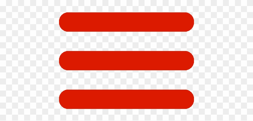 Menu Icon Png Red #1097091
