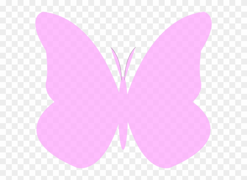 Light Purple Butterfly Clip Art - Light Pink Butterfly Clipart #1097967