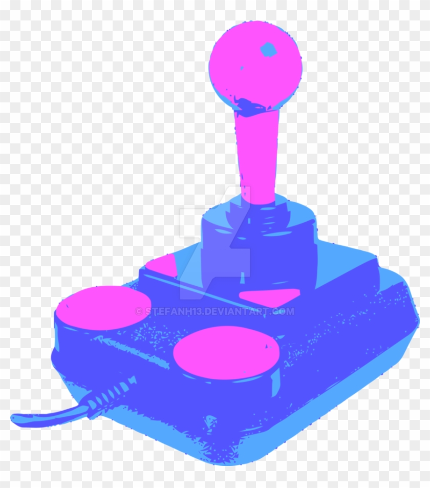 Retro Vaporwave Joystick By Stefanh13 - C64 Joystick #1098522