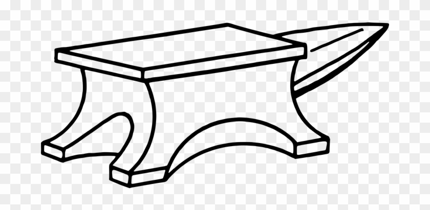 Anvil Blacksmith Forge Forging Tool Anvil - Blacksmith Clip Art #1098628