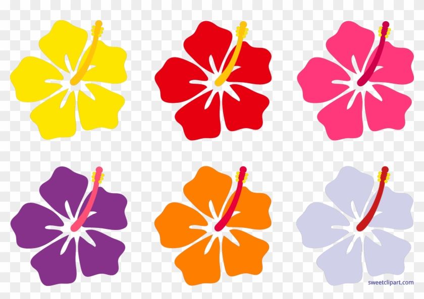 Hawaiian Hibiscus Flower Hawaiian Hibiscus Clip Art - Hawaiian Flowers Cartoon #1098847