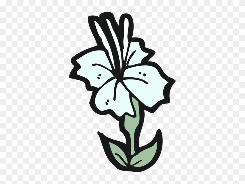 Hibiscus Flower - Cartoon #1098852