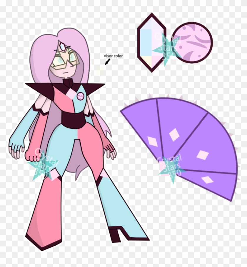 Steven Universe Oc Fusion Opal Aura Quartz By Crystalstars350 - Steven Universe Opal And Steven Fusion #1098935