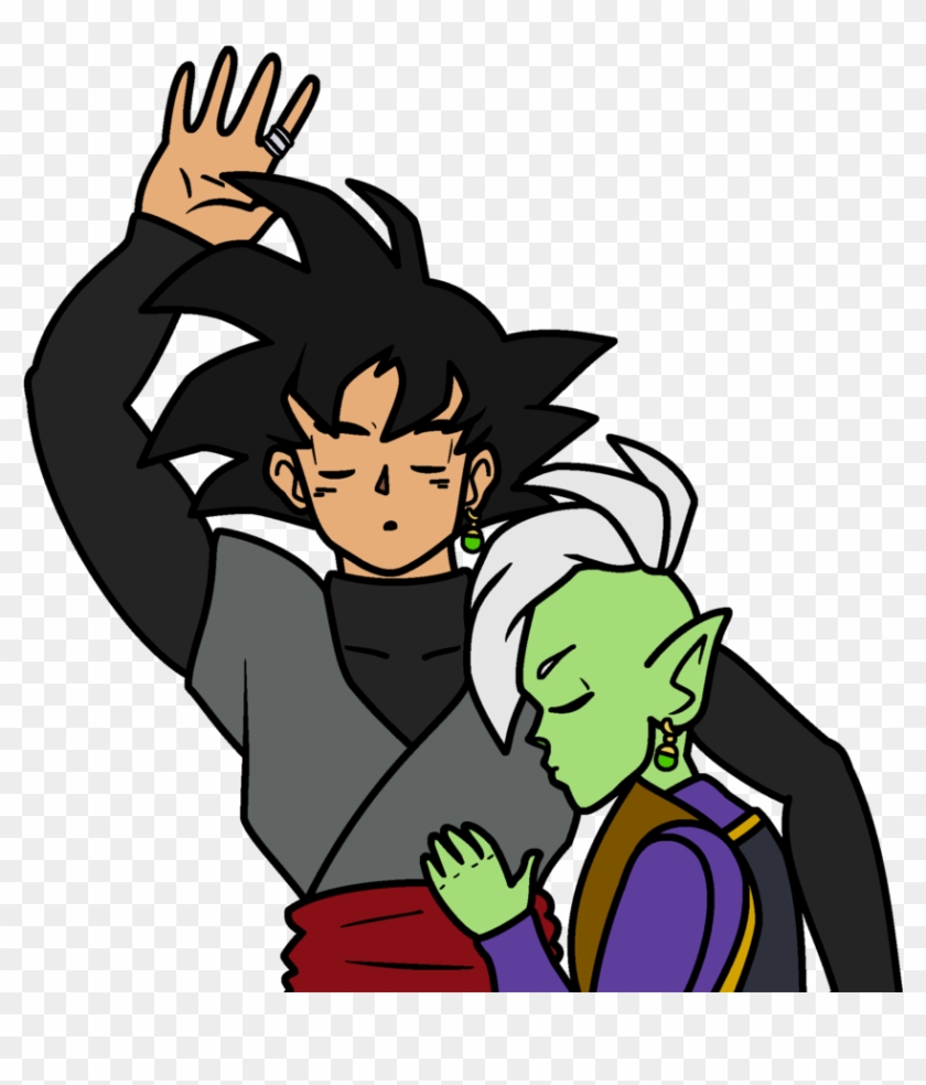 Black And Zamasu Sleeping Together By Flamefyre1235 - Carddass #1099399