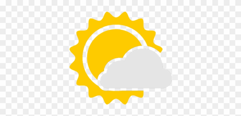 Mostly Cloudy Weather Icon - Partly Cloudy Icon Png #1100156