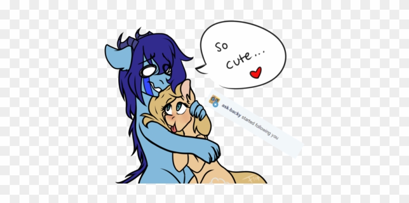 So This Lil Cutie @ask-backy Followed Me A While Ago - Cartoon #1100212