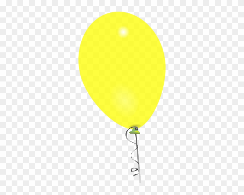Yellow Balloon Clip Art At Clker - Clip Art #1100315