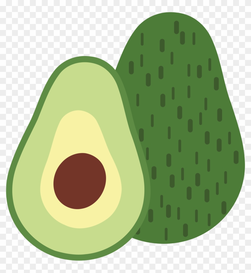 Avocado Printmaking Fruit Illustration - Avocado Png Cartoon #1100319