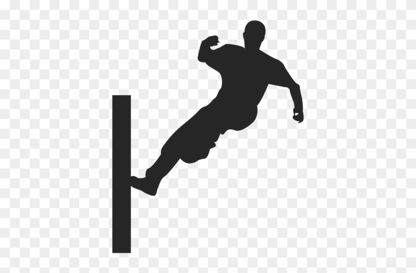 Parkour Jumping Silhouette - Parkour Png #1100396