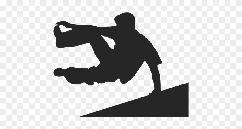 Parkour Jumping Silhouette - Parkour Png #1100418