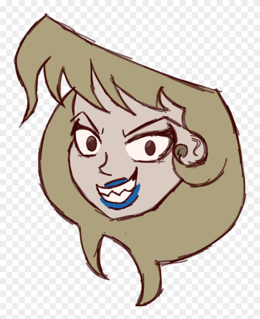 Just A Sketchy Head By Themadwaffle - Cartoon #1101011