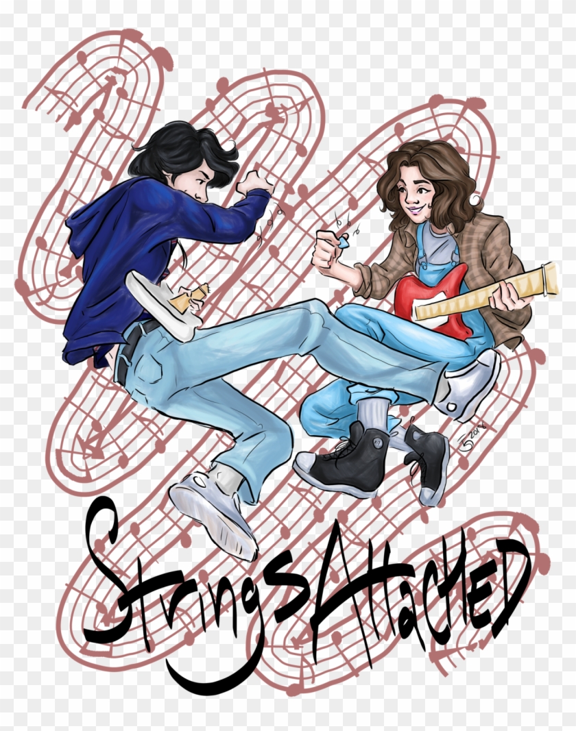 Strings Attached “in Which High School Students Mike, - Digital Art #1101026