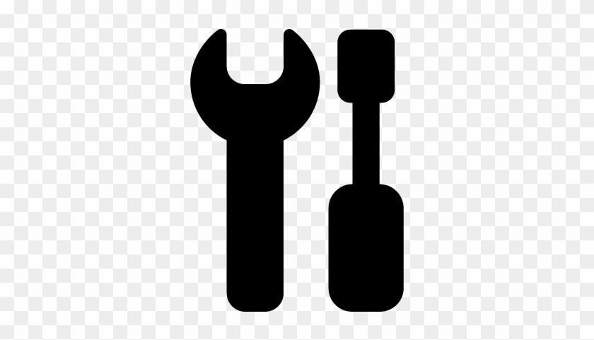 Spanner And Screwdriver Vector - Spanner Logo #1101273