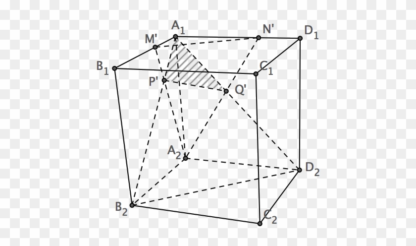 As For A Side Length Equal To The Square Cube A1b1c1d1 - Diagram #1101721