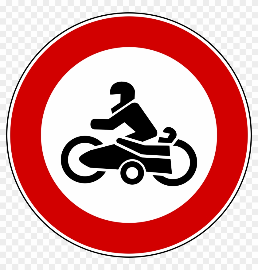 Open - Cartello Divieto Moto #1102068