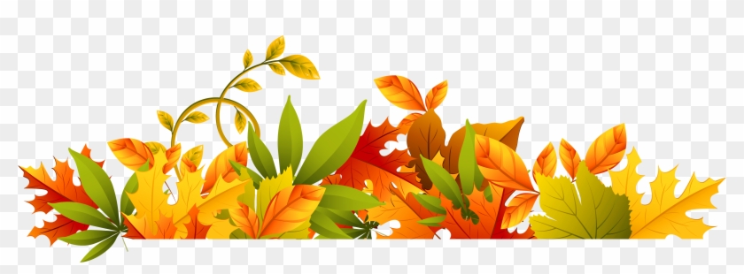 Fall Autumn Clip Art Free Clipart - Autumn Leaves Border Png #186198