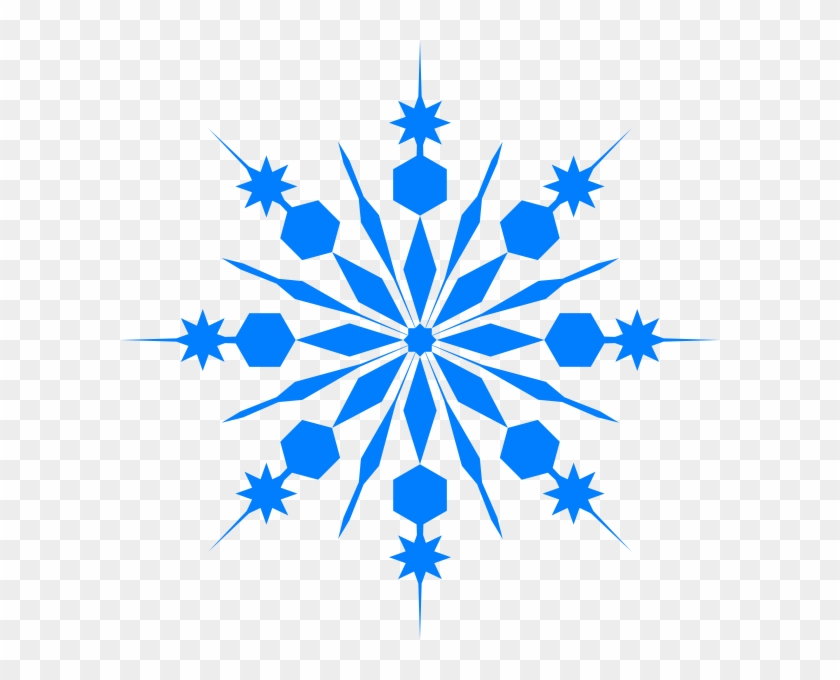 Snow Clipart Blue Snowflake - Free Winter Clip Art #186293