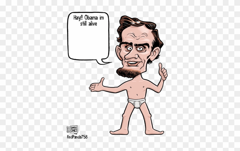 Abraham Lincoln Hay Obama Im Still Alive Crowded Comics - Abraham Lincoln Cartoon Drawing #186927