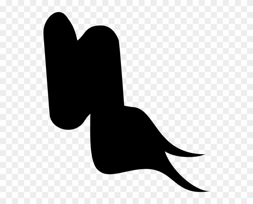Black Ribbon Pieces 2 Clip Art - Clip Art #187507