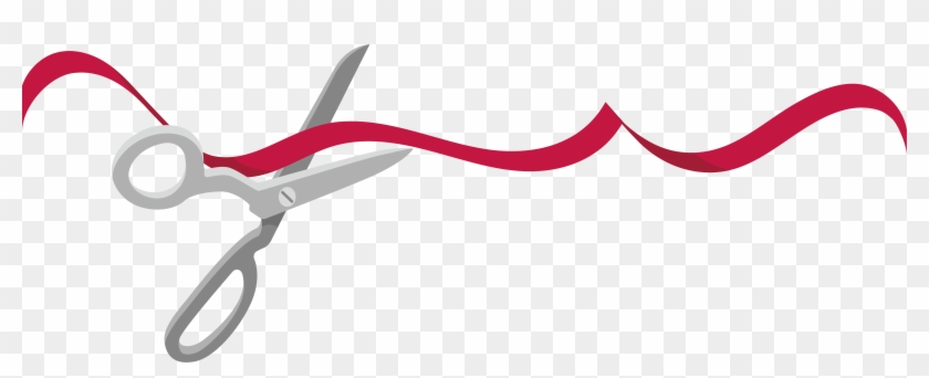 Red Ribbon Ribbon Cutting - Ribbon Cutting Vector Png #187529