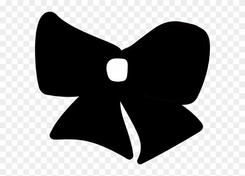 Black Cheer Bow Clipart #187569