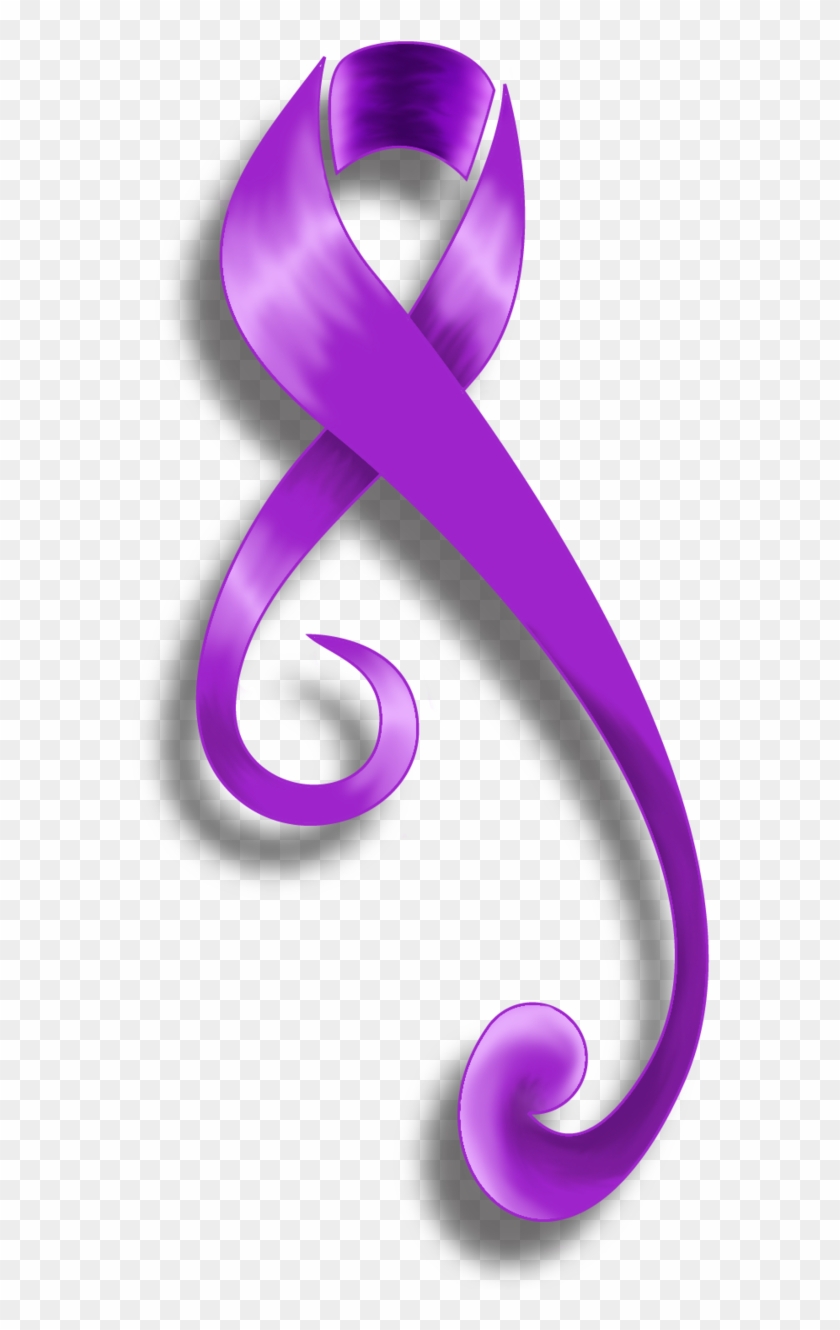 Cancer Tattoos Designs - Crohn's Awareness Ribbon Png #188090