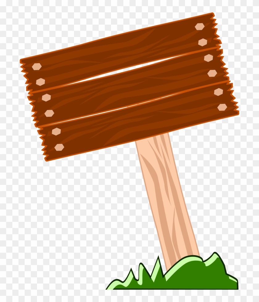 Old Wooden Signboards Clipart - Blank Wood Sign Png #188481