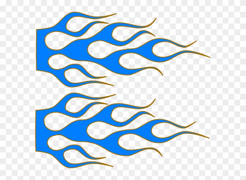 Blue Flames Clip Art #189171