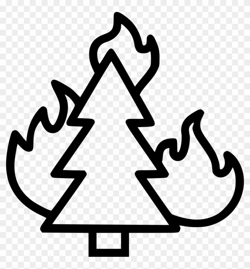 Wildfire Forest Fire Bonfire Combustion Burning Trees - Wildfires Black And White #189262