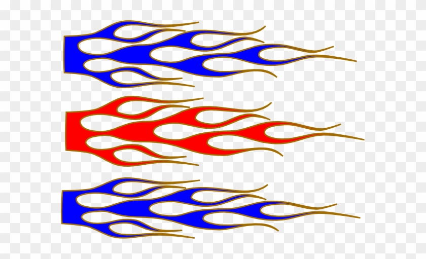 Racing Flame Svg Clip Arts 600 X 431 Px - Long Flame Clipart #189298